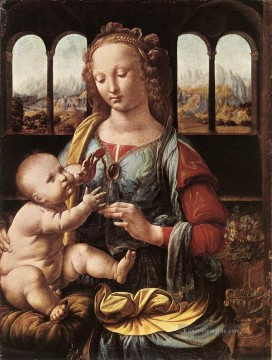 Leonardo da Vinci Werke - Die Madonna mit der Nelke Leonardo da Vinci